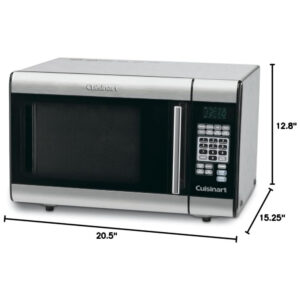 ECTQ02J9WI000B_3 jpg - Forno Microondas de Aço Inoxidável, CUISINART CMW 100, Prateado