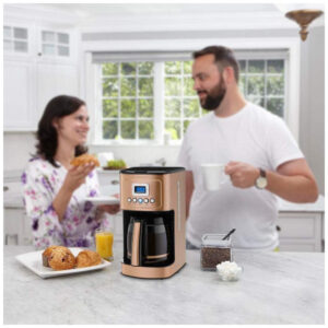 ECTQ4LVHFDX60B_4 jpg - Cafeteira Programável até 14 Xícaras com Jarra de Vidro, Cuisinart DCC 3200CPAMZ, 110V, Bronze