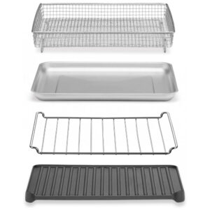 ECTQ4NTBWSH90B_2 jpg - Forno Elétrico de Bancada 8 em 1 com Controle de Temperatura e Temporizador, Cuisinart TOA 70, 110V 1800W, Cinza