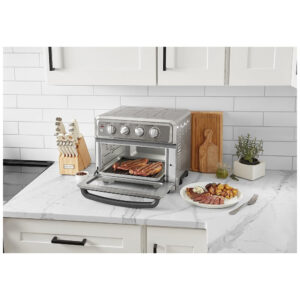 ECTQ4NTBWSH90B_4 jpg - Forno Elétrico de Bancada 8 em 1 com Controle de Temperatura e Temporizador, Cuisinart TOA 70, 110V 1800W, Cinza