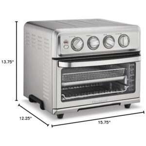 ECTQ4NTBWSH90B_8 jpg - Forno Elétrico de Bancada 8 em 1 com Controle de Temperatura e Temporizador, Cuisinart TOA 70, 110V 1800W, Cinza
