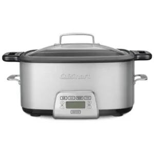 ECTQ8XWRW3500B_0 jpg - Panela Multifuncional com 4 Predefinições e Painel de Controle, 1350W, 110V, CUISINART MSC 800, Prateado