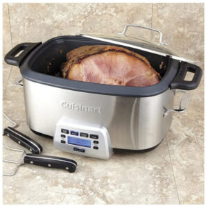 ECTQ8XWRW3500B_1 jpg - Panela Multifuncional com 4 Predefinições e Painel de Controle, 1350W, 110V, CUISINART MSC 800, Prateado