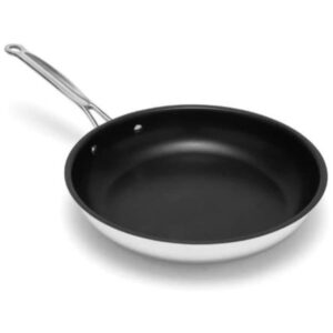 ECTQ9QXEC0000B_1-1 jpg - Frigideira Antiaderente em Aço Inoxidável de 25 cm, Pode ser Lavável na Máquina de Lavar Louça, Cuisinart Chef s Classic 722 24NS