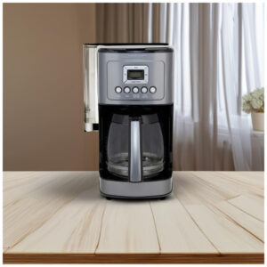 ECTQFP3WYF8B0B_2 jpg - Cafeteira Programável até 14 Xícaras com Jarra de Vidro, Cuisinart DCC 3200, 110V, Cinza