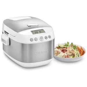 ECTQMWQ78CJ70B_2 jpg - Panela de Pressão Elétrica Multifuncional 2.4L, 18 Definições, 450W, 110v, CUISINART FRC 1000, Preto