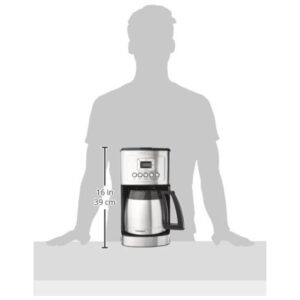 ECTQONQ5T6N10B_1 jpg - Cafeteira Elétrica Programável Térmica Garrafa Aço Inoxidável de 12 Xícaras, CUISINART DCC 3400, Prateado
