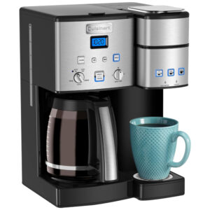ECTQONY4GIK10B_0 jpg - Cafeteira Elétrica Programável P1 Cap. 12 Xícaras Filtro Reutilizável Alçaço Inoxidável Cor, CUISINART SS 15, Prateado