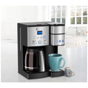 ECTQONY4GIK10B_1 jpg - Cafeteira Elétrica Programável P1 Cap. 12 Xícaras Filtro Reutilizável Alçaço Inoxidável Cor, CUISINART SS 15, Prateado