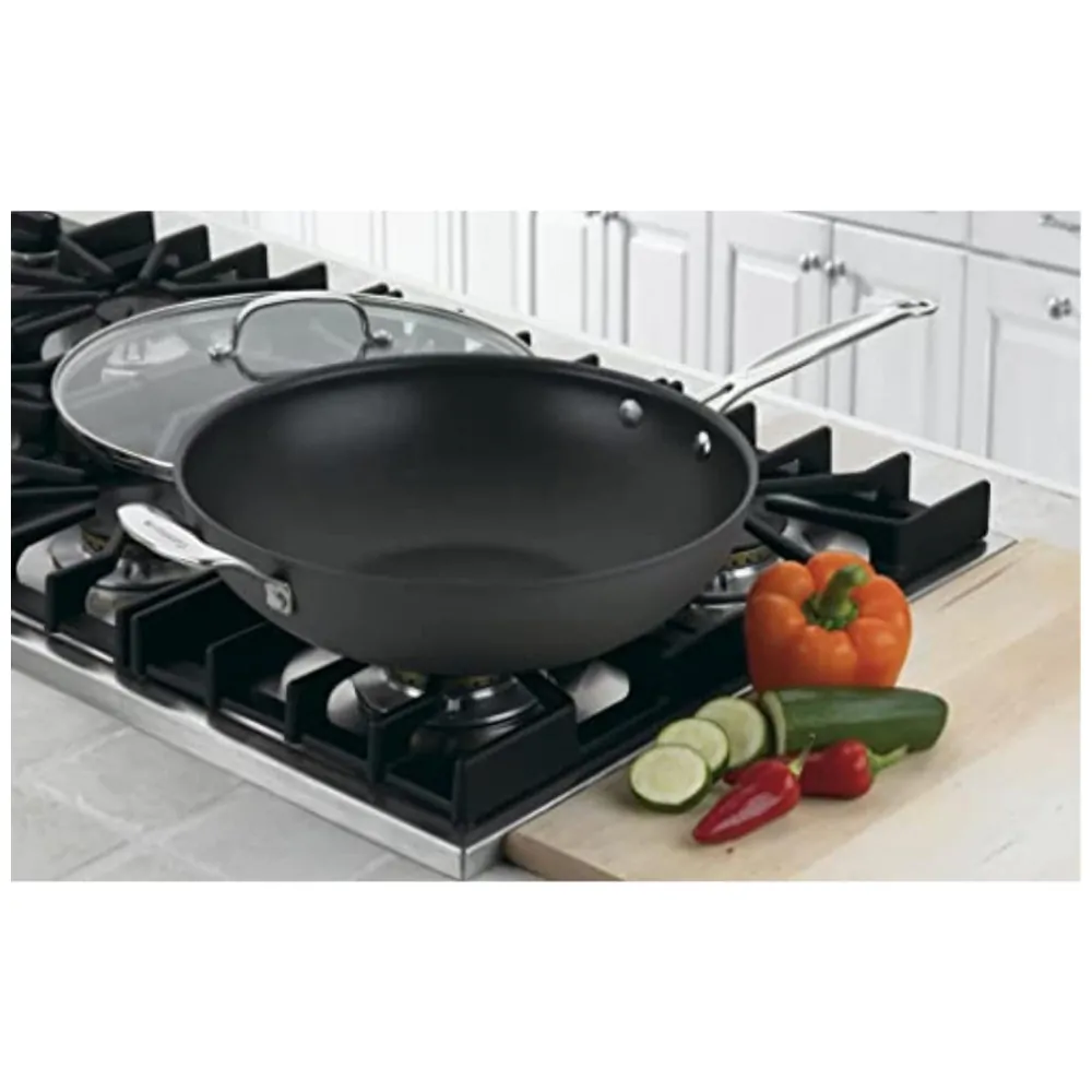 ECTQQAHAX9000B_2 jpg - Frigideira Antiaderente em Aço Anodizado, Cuisinart 626 32H Chefs Classic