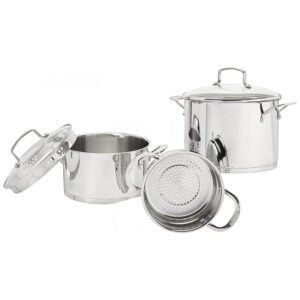 ECTQQM4Q5D4C0B_2 jpg - Jogo de Panelas e Frigideiras Antiaderentes em Aço Inoxidável, 13 Peças, Cuisinart 891313, Prata