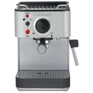 ECTQRWR8DP3C0B_2 jpg - Máquina de Café Expresso 1,6L em Aço Inoxidável com Bocal de Leite, 110V, Cuisinart EM100NP, Prata