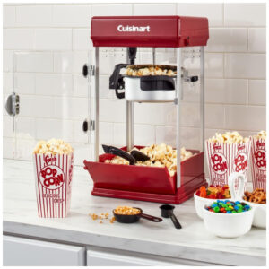 ECTQVNGNH87C0B_3 jpg - Máquina de Pipoca Cuisinart Estilo Teatro com Capacidade de 4 Litros, Sem Tempo de Aquecimento. Fácil de Servir e Limpar, com Colher de Pipoca.