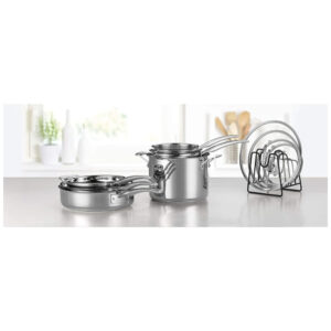 ECTQY86MWHH80B_1 jpg - Conjunto de Panelas e Frigideiras Antiaderentes de Aço Inoxidável, Peças, CUISINART N91 11, Prateado