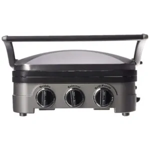 ECTQ0TLRU9400B_5 jpg - Churrasqueira Elétrica, 5 em 1, para 4 pessoas, 1500 W, prata, 110v, CUISINART GR 4N, Cinza