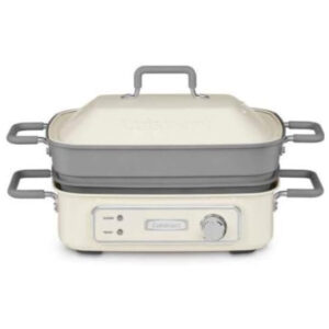 ECTQNYQK4F480B_1 jpg - Churrasqueira Elétrica, multifuncional, para 7 pessoas, 5 litros, 1400 W, branca, 110v, CUISINART GR M3, Branco