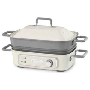 ECTQNYQK4F480B_2 jpg - Churrasqueira Elétrica, multifuncional, para 7 pessoas, 5 litros, 1400 W, branca, 110v, CUISINART GR M3, Branco