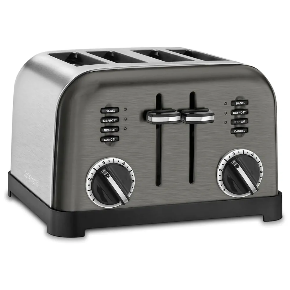 ECTQB38B4C970B_0 jpg - Torradeira Elétrica, Metal Classic, 4 Fatias, Inox, 110v, CUISINART CPT 180BKS, Preto