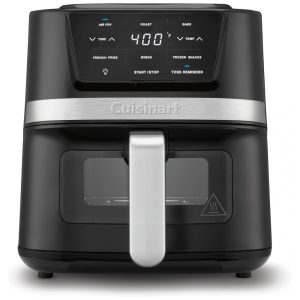 ECTQBTVLW89D0B_0 jpg - Fritadeira Cuisinart Air Fryer 2,6 Litros com Cesto Compacto e 3 Funções de Cozimento para Fritar, Assar e Grelhar, 3 Predefinições de Airfryer,