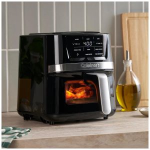 ECTQBTVLW89D0B_3 jpg - Fritadeira Cuisinart Air Fryer 2,6 Litros com Cesto Compacto e 3 Funções de Cozimento para Fritar, Assar e Grelhar, 3 Predefinições de Airfryer,