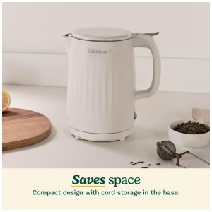 ECTQS62HF5DD0B_1 jpg - Chaleira Elétrica Cuisinart Soho 1 Litro de Parede Dupla