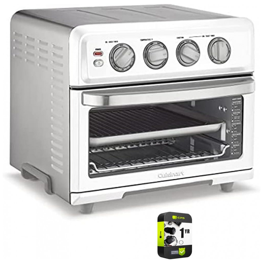 ECTQZ2XC58R90B_0 jpg - Forno Elétrico Air Fryer Cuisinart TOA 70W 17L Branco, 8 Funções, Grill Reversível, 1800W, Timer 60min, Inox, Fácil Limpeza