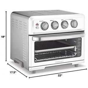 ECTQZ2XC58R90B_5 jpg - Forno Elétrico Air Fryer Cuisinart TOA 70W 17L Branco, 8 Funções, Grill Reversível, 1800W, Timer 60min, Inox, Fácil Limpeza