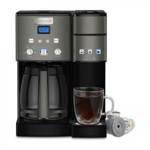 Cafeteira Elétrica Programável 12 Xícaras e Servidor de Café Em Aço Inoxidável Automática Cor, escuro, CUISINART SS 15BKS, Cinza escuro