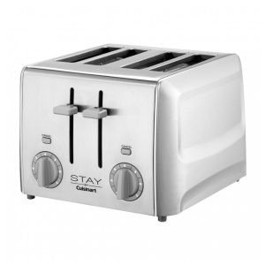 Torradeira Pop Up 4 Fatias Cuisinart Aço Inoxidável Prata 4 Ranhuras 120V