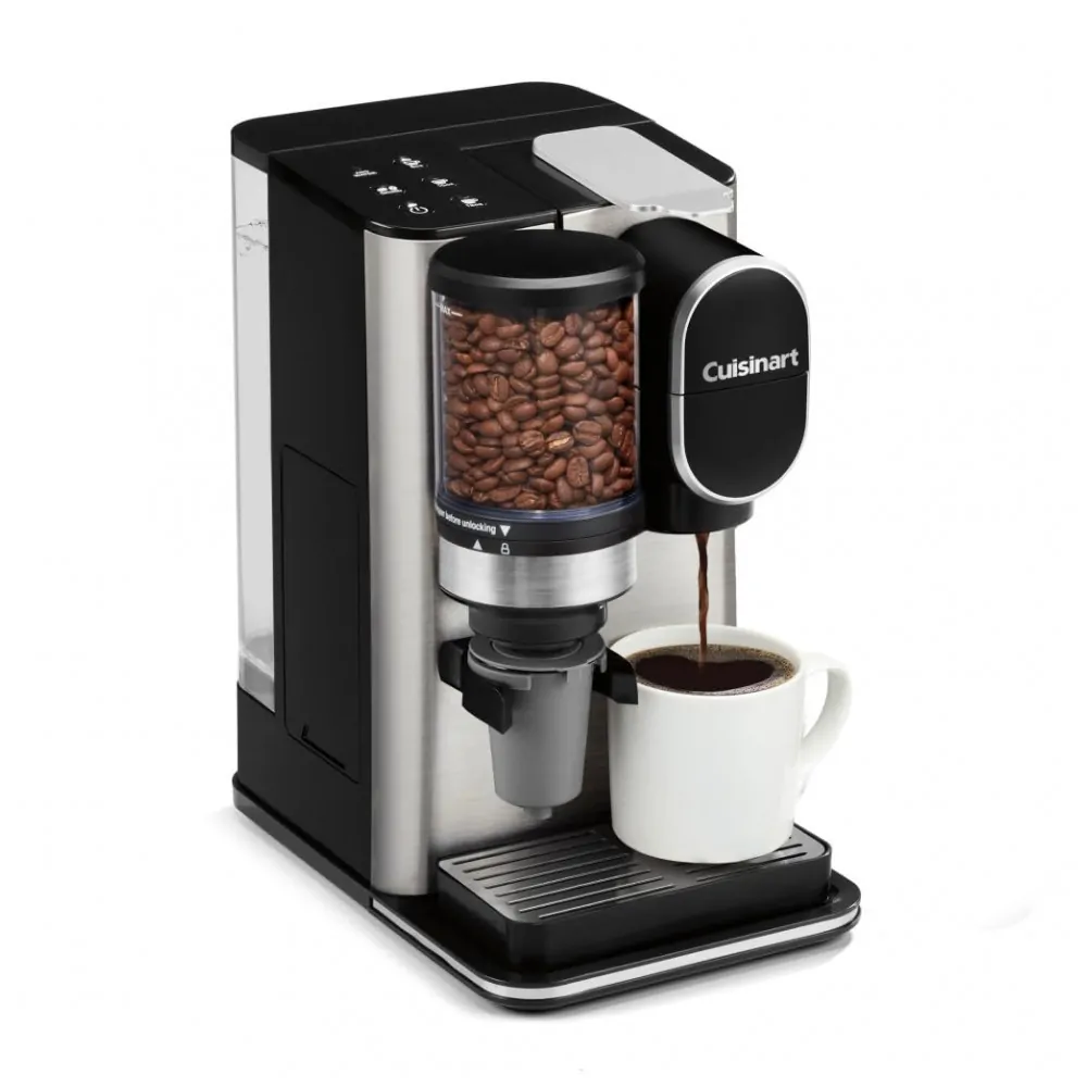 Cuisinart DGB 2SS Inox Máquina de Café Single Serve com Moedor Integrado, 120V