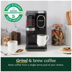 Cuisinart DGB 2SS Inox Máquina de Café Single Serve com Moedor Integrado, 120V
