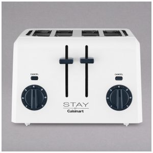 Torradeira Pop Up 4 Fatias Cuisinart Branco 4 Ranhuras Controle 7 Níveis 120V