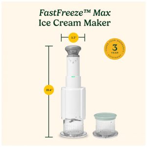 Cuisinart FastFreeze Max 5 em 1 Máquina de Sorvete, Milkshakes, Slushies, Sorbets e MixIns, com Duas Tazas de 473ml