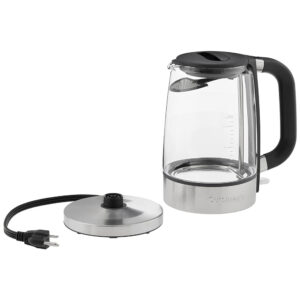 Chaleira elétrica, sem fio, CUISINART GK 17, Prateado